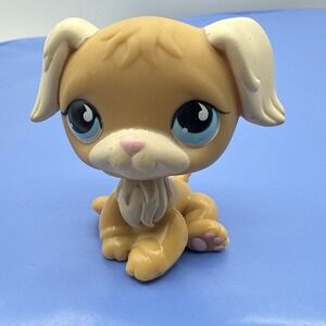 Littlest Pet Shop~#788~Dog~Golden Retriever~Bronde Beige~Blue Teardrop Eyes